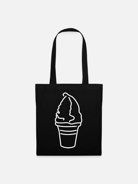 Softeis - Stoffbeutel - Schwarz