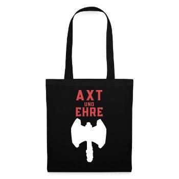 Axt und Ehre - Stoffbeutel - Schwarz - Vorne