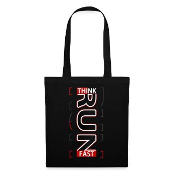 THINK FAST Running sport experience V1 - Tote Bag - black - Front