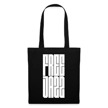 Art géométrique en grille de jazz libre - Sac en tissu - noir - Devant