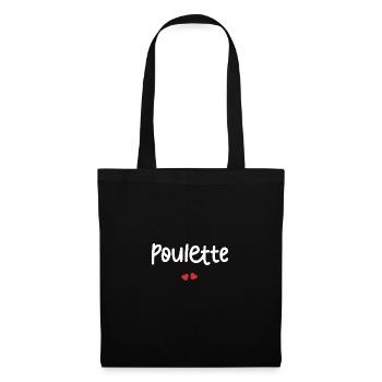 Poulette - Sac en tissu - noir - Devant