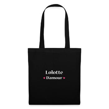 lolotte d'amour - Sac en tissu - noir - Devant