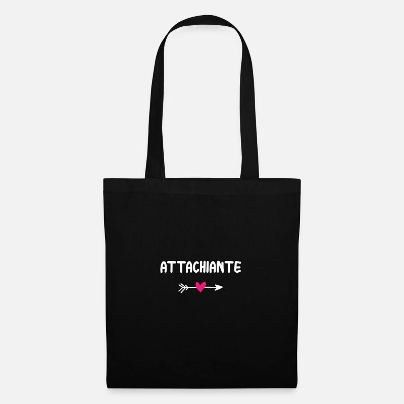 attachiante - Sac en tissu - noir