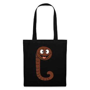 earthworm - Tote Bag - black - Front