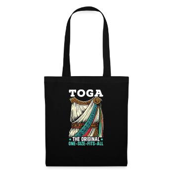Toga de fête costumée grecque - Sac en tissu - noir - Devant