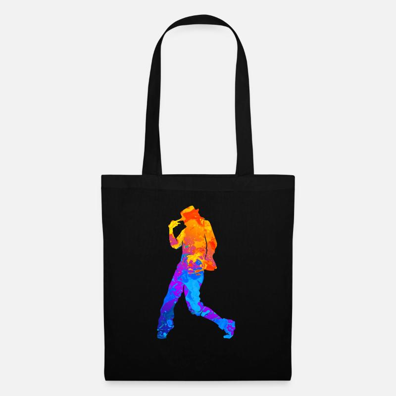 Hip Hop Break Dance Silhouette - Stoffbeutel - Schwarz