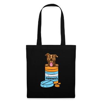 American Staffordshire Bull Terrier Staffy Dog - Tote Bag - black - Front