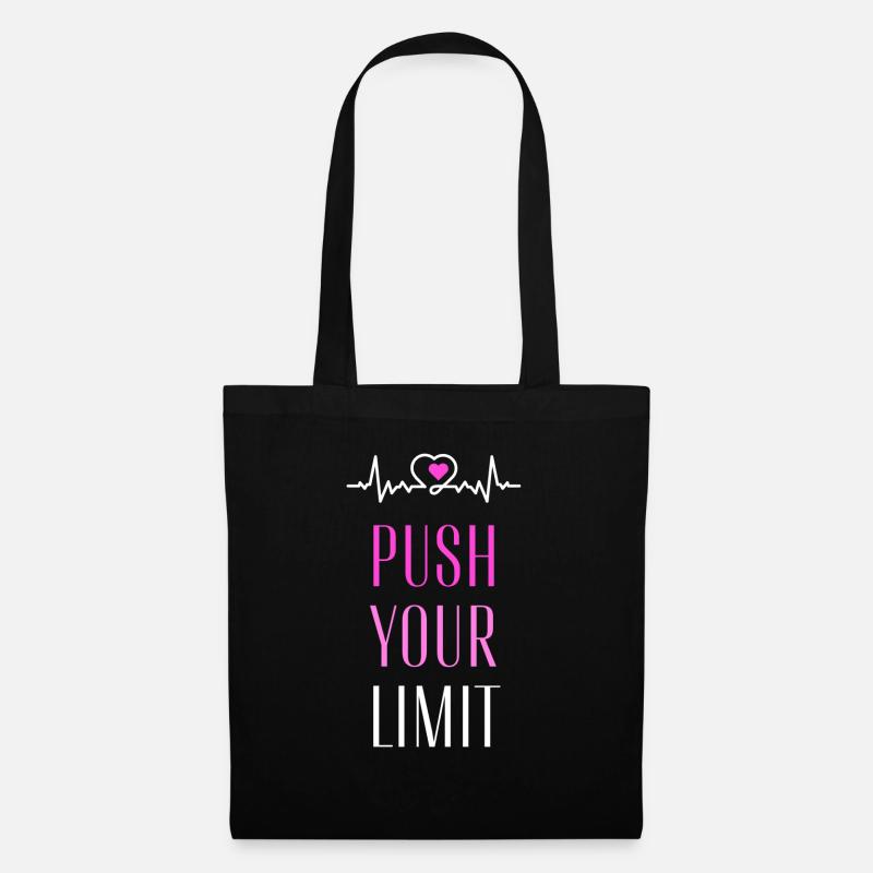 PushYourlimitDesign - Stoffbeutel - Schwarz