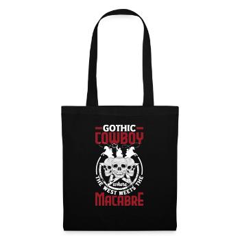 Gothic cowboy where the West meets the macabre - Stoffbeutel - Schwarz - Vorne