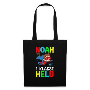 Schoolchild Noah 1st Grade Hero - Tote Bag - black - Front