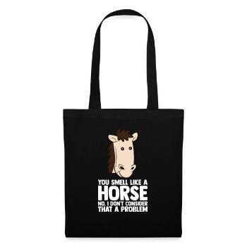 Pferdeliebhaber Reiten Reiten - Stoffbeutel - Schwarz - Vorne