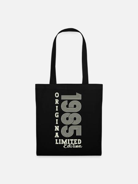 Original Jahrgang 1985 37. Geburtstag Geschenk - Stoffbeutel - Schwarz