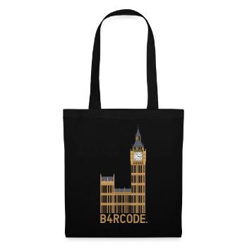 B4RCODE. Londres - Sac en tissu - noir - Devant