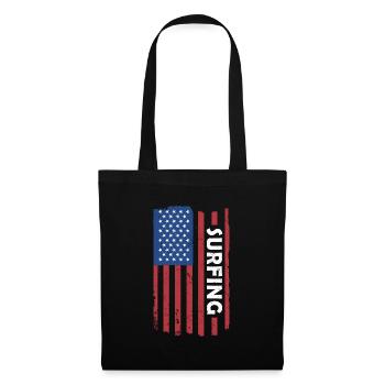 Sport Us Flag Surf - Sac en tissu - noir - Devant