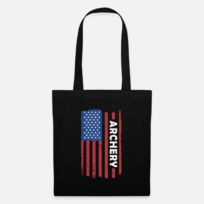 Sport Us Flag Archery - Stoffbeutel - Schwarz