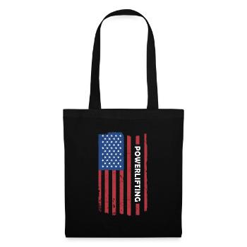 Sport Us Flag Powerlifting - Sac en tissu - noir - Devant
