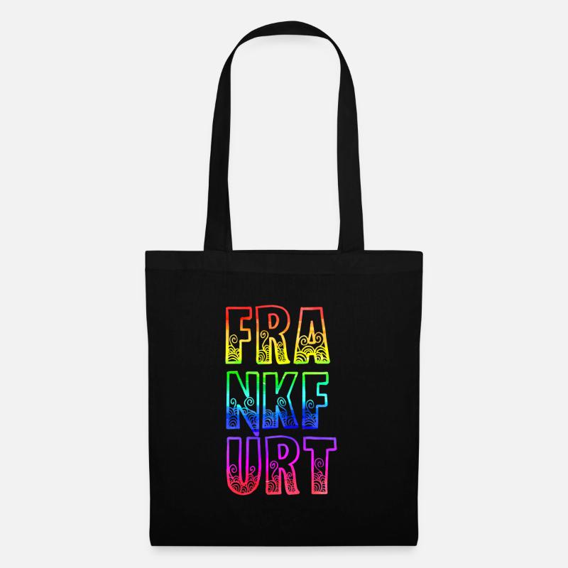 frankfurt rs regenbogen - Stoffbeutel - Schwarz