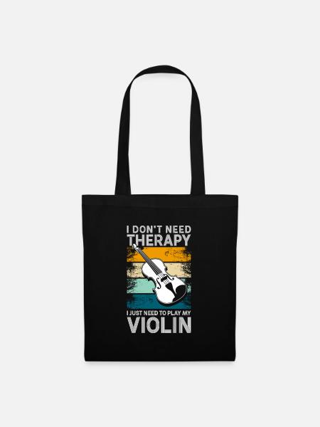 Violine Orchester Konzert - Stoffbeutel - Schwarz