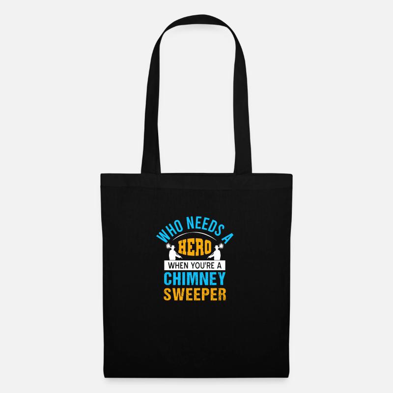 Schornsteinfeger Kaminkehrer Retro Chimney Sweeper - Stoffbeutel - Schwarz