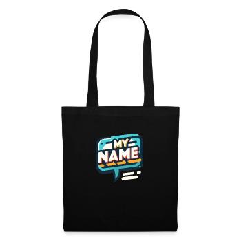 Mon nom - Sac en tissu - noir - Devant