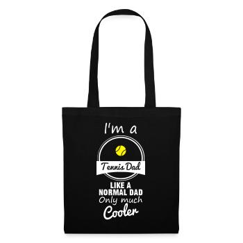 Tennis dad, Tennisman daddy, father - Tote Bag - black - Front