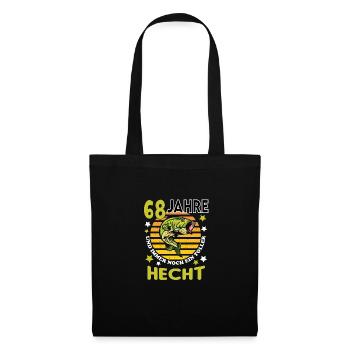 Geburtstag Toller Hecht Alter Jahre 68 - Stoffbeutel - Schwarz - Vorne