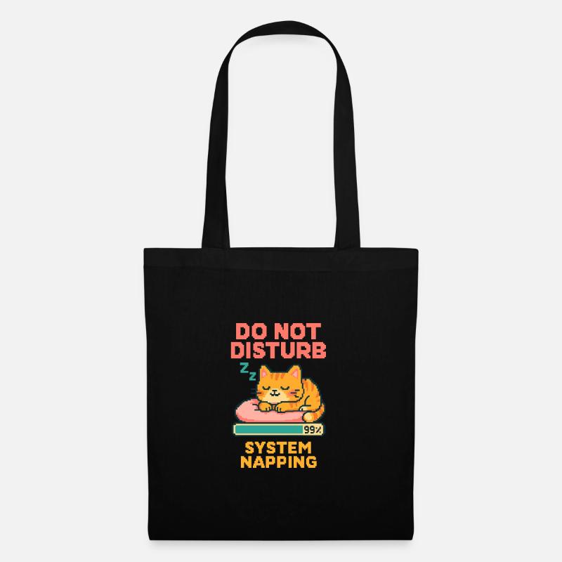 Cat Nap - Do Not Disturb – System Napping - Tote Bag - black