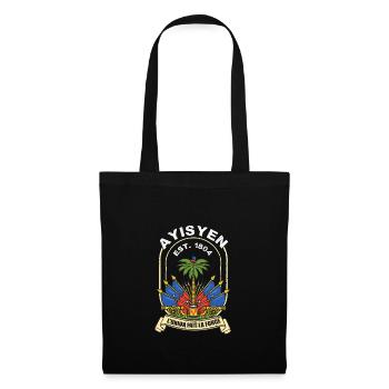 Haiti Haitian Flag Proud to Be I Gift - Tote Bag - black - Front
