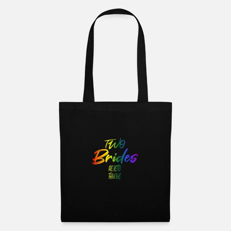 two brides are better than one - Tote Bag - black