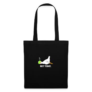 canard drôle de paresseux dicton - Sac en tissu - noir - Devant
