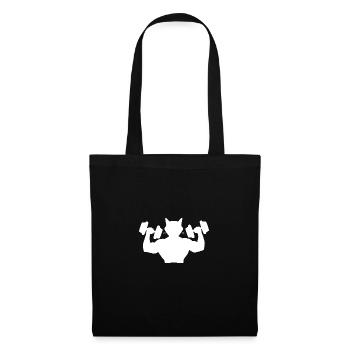 Body Builder Cat - Gym Bodybuilder Gym - Tote Bag - black - Front