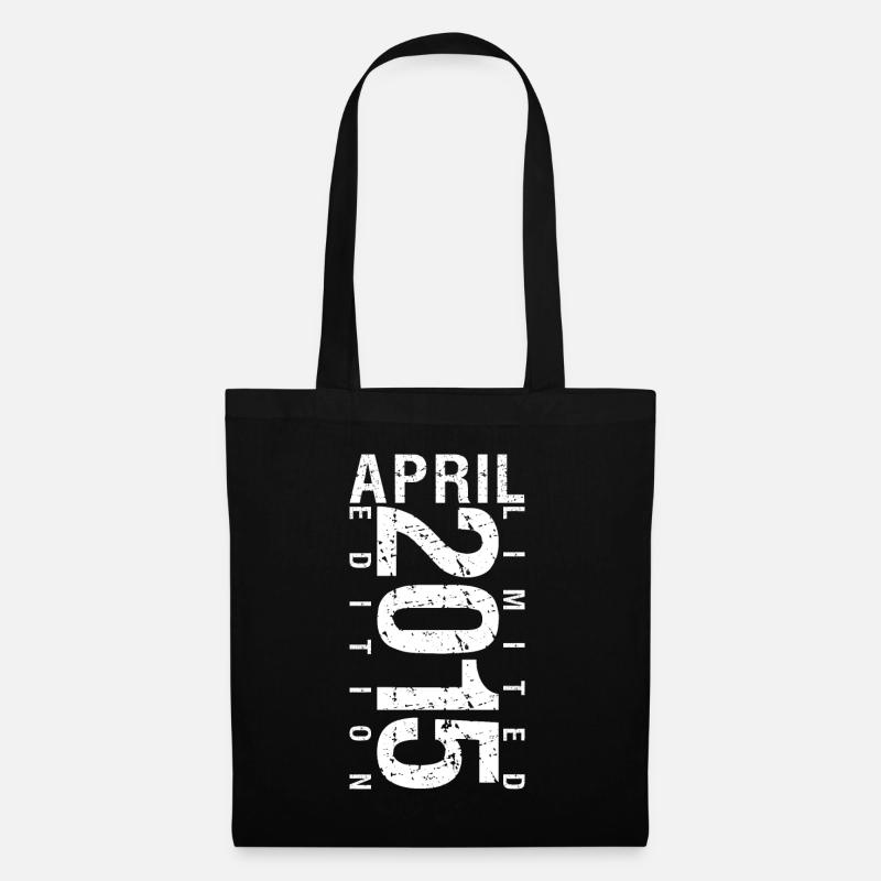 April 2015 April Geburtstagsgeschenk 2015 - Stoffbeutel - Schwarz