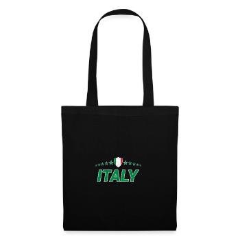 Italie - Sac en tissu - noir - Devant