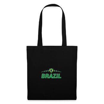 Brasilien - Stoffbeutel - Schwarz - Vorne