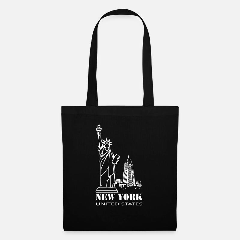 New York - Stoffbeutel - Schwarz