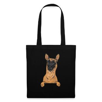 Malinois Belgian Shepherd Mechelaar Dog - Tote Bag - black - Front