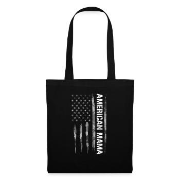 American Mama - American Flag - Tote Bag - black - Front