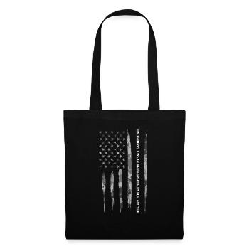 Le vendredi, je porte du rouge surtout... - Sac en tissu - noir - Devant