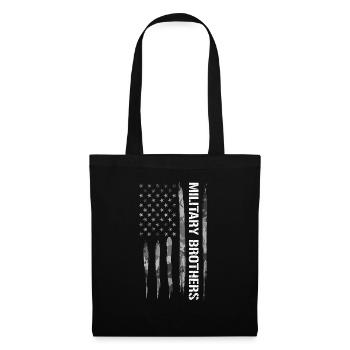 Military Brothers - American Flag - Stoffbeutel - Schwarz - Vorne