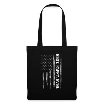 Best. Pappy. Ever. - American Flag - Tote Bag - black - Front