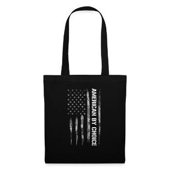 American By Choice - American Flag - Tote Bag - black - Front