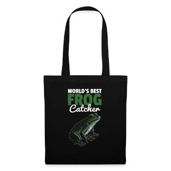 Meilleur capteur de grenouilles au monde Cool Toad Herpetologist A - Sac en tissu - noir - Devant