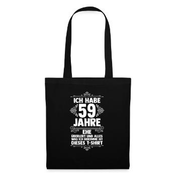 Mariage Mariage de marée 59 ans de mariage - Sac en tissu - noir - Devant