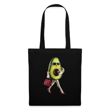 Frauen Avocado - Stoffbeutel - Schwarz - Vorne