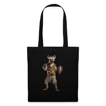 Football de hyène - Sac en tissu - noir - Devant