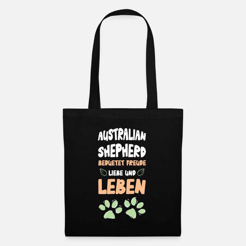 Australischer Shepherd Freude Leben - Tygväska - svart