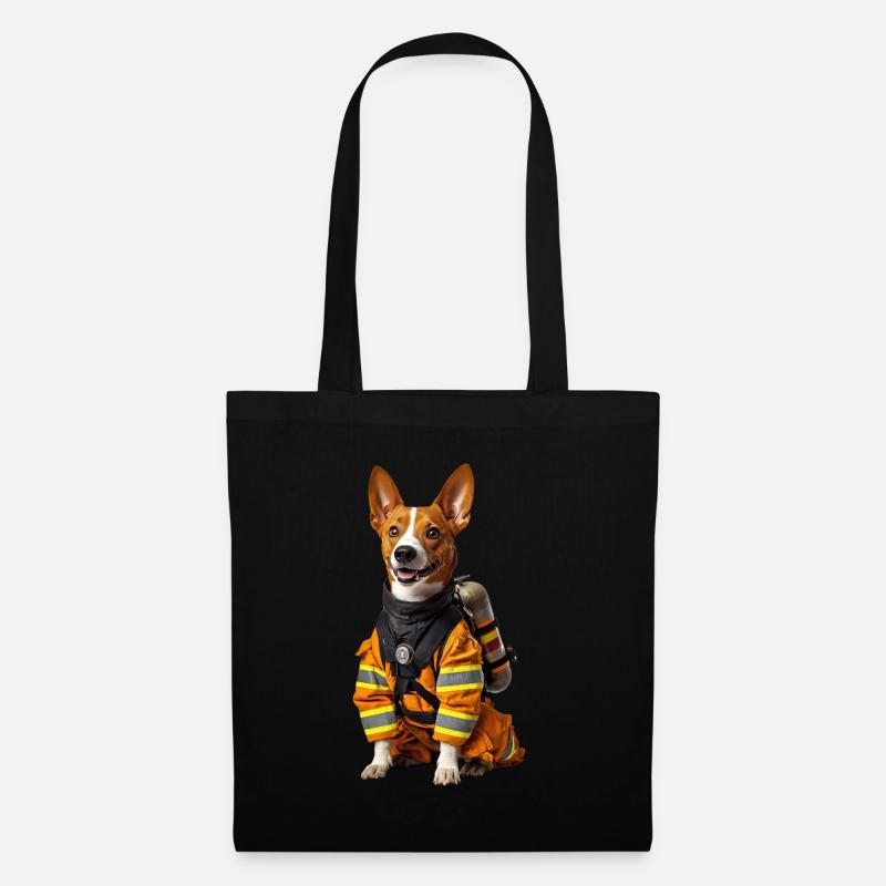 Basenji - Stoffbeutel - Schwarz
