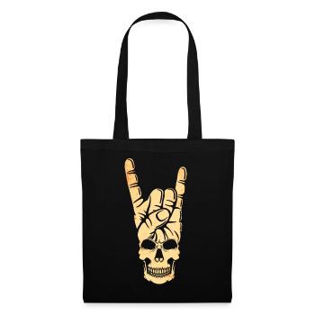 Musique rock and roll Musique rock - Sac en tissu - noir - Devant