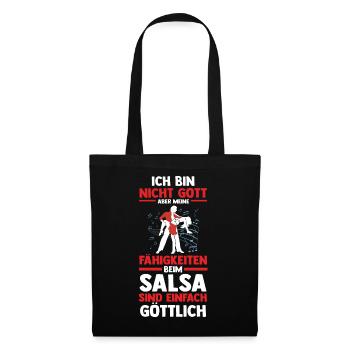Danseuse de Salsa - Sac en tissu - noir - Devant
