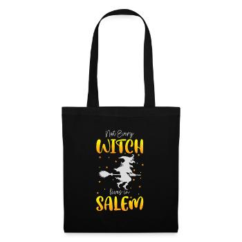 Witch broom Halloween Broom Funny - Tote Bag - black - Front